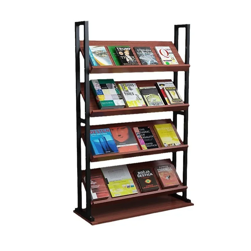 Newspaper Rack, Floor-to-ceiling Office Storage Rack, Library Information Display,  Office Magazine Storage Cabinets