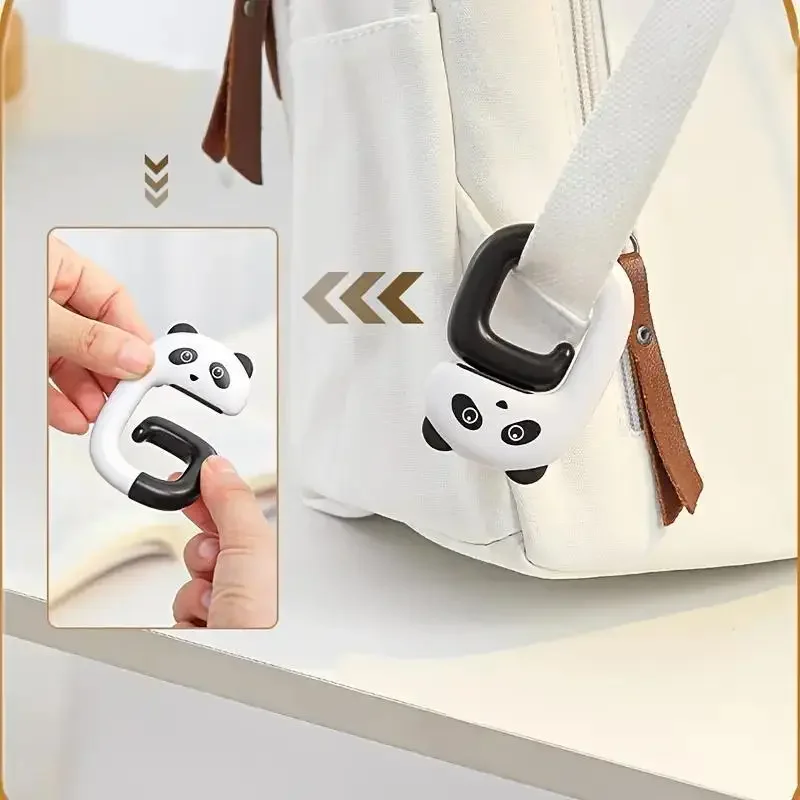 1 pink plastic hook, foldable, convenient for storage and space saving, suitable for office and desktop storage - Detail 1