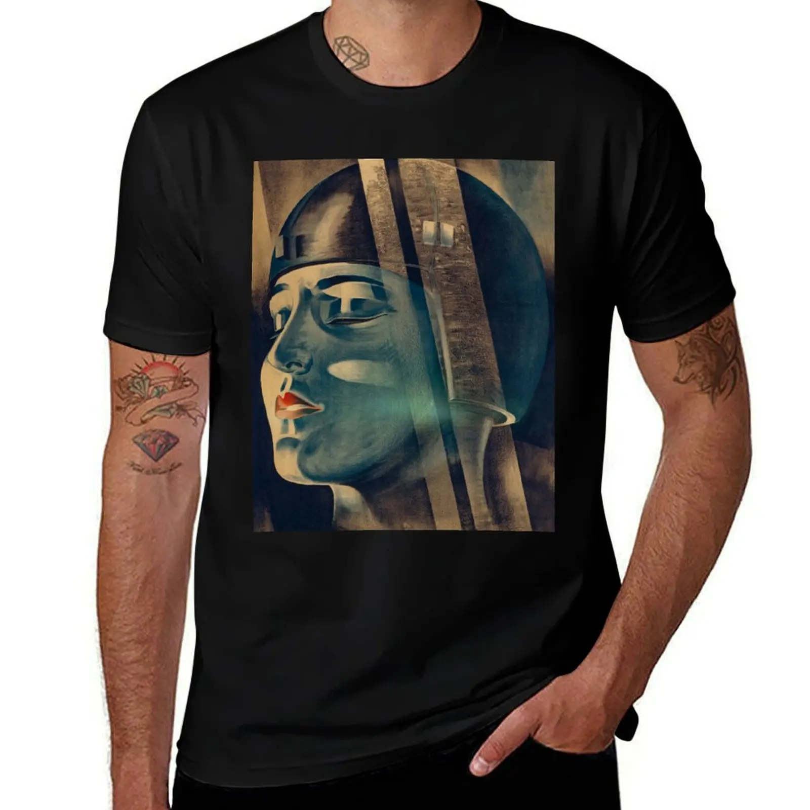 

Metropolis Poster T-Shirt man t shirt cotton man t shirt cotton high quality