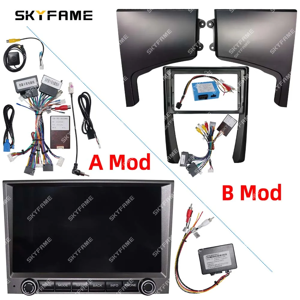 

SKYFAME Car Frame Fascia Adapter Canbus Box Decoder Android Radio Dash Fitting Panel Kit For Porsche 911 997/Boxter/Cayman