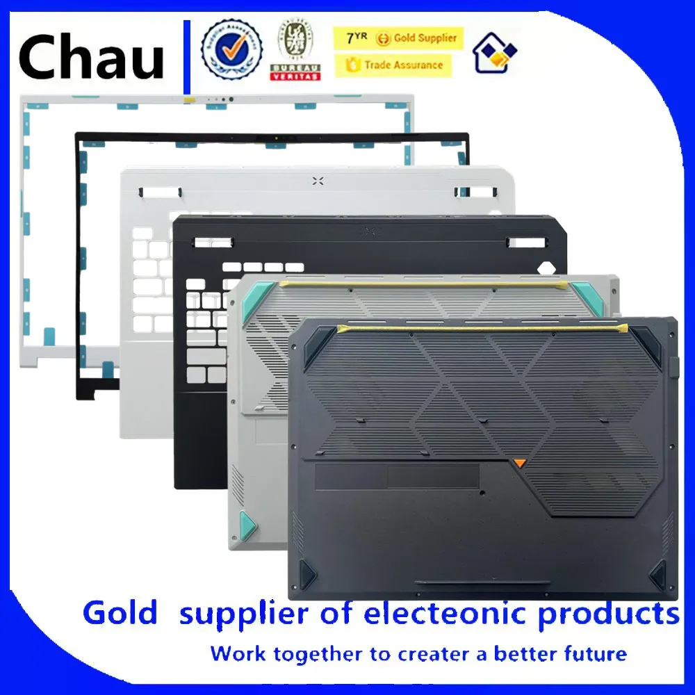 

Новые запчасти для ноутбуков Chau TUF Gaming A16 FA608 FX608 FA608W: задняя крышка LCD-экрана, рамка, крышка для подставки для рук, нижняя крышка корпуса, крышка петель.