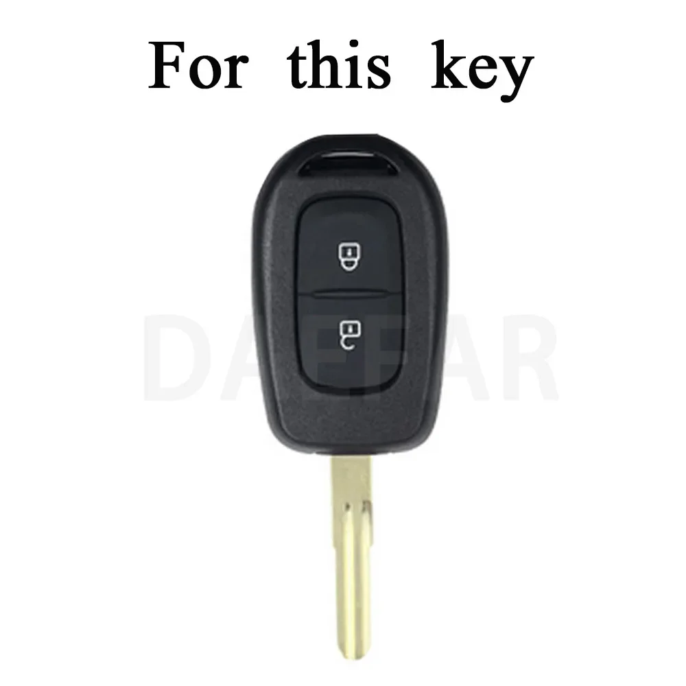 2 Buttons TPU Car Key Cover Case Shell for Renault Duster Dacia Scenic Master Megane 2016 2017 Auto Accessories