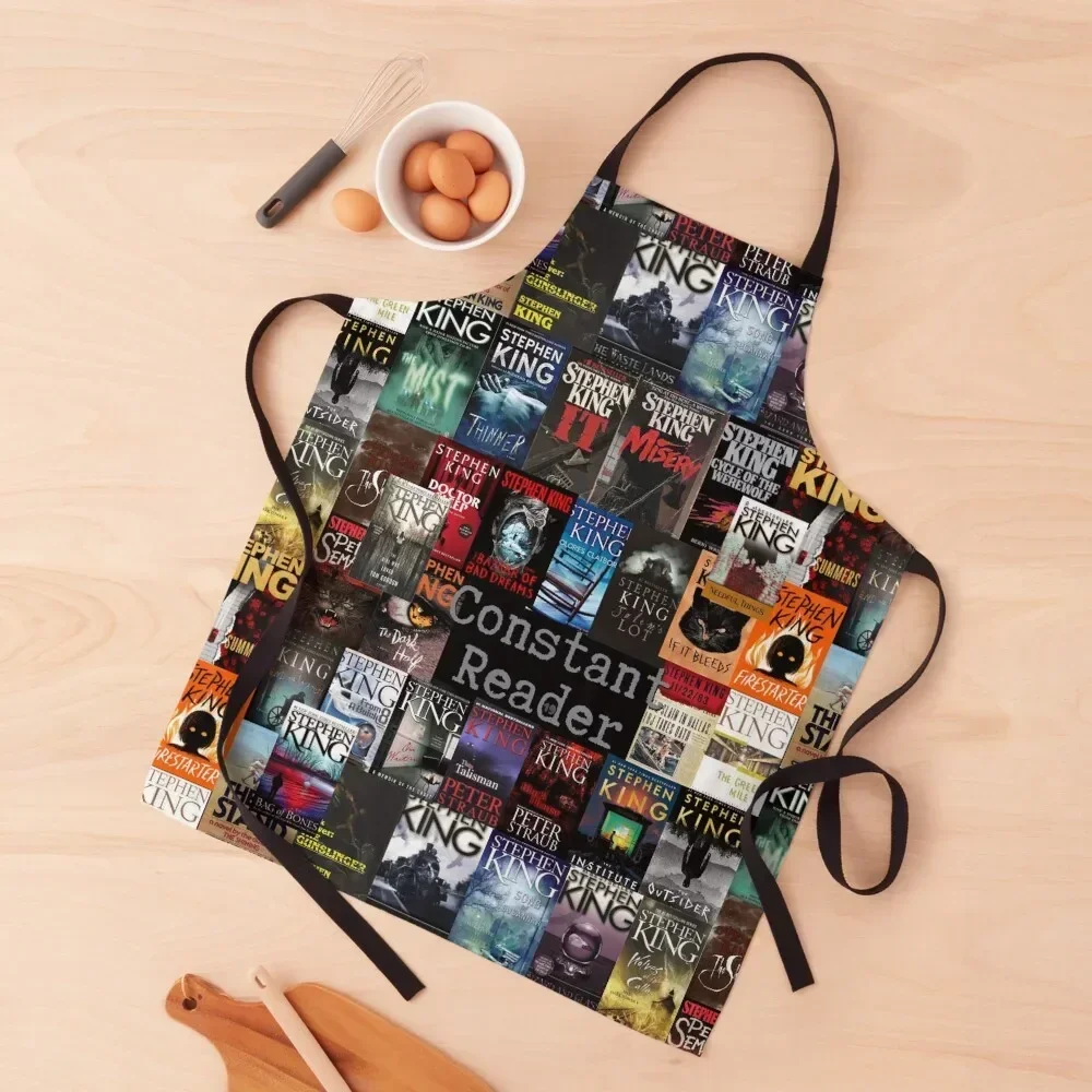 

Stephen King Book Covers, Constant Reader Apron bib For Home Accessories Apron