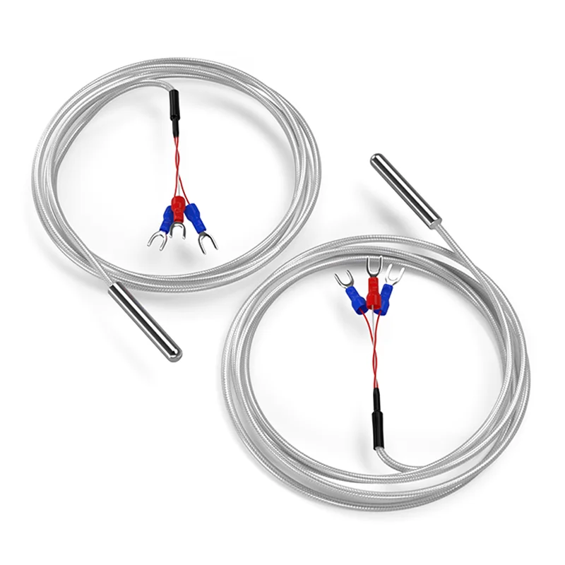 

PTFE Silver Plated Cable Pt100 Pt1000 Temperature Sensor Platinum Thermistor U Shape Type Terminals Waterproof Temperature Probe