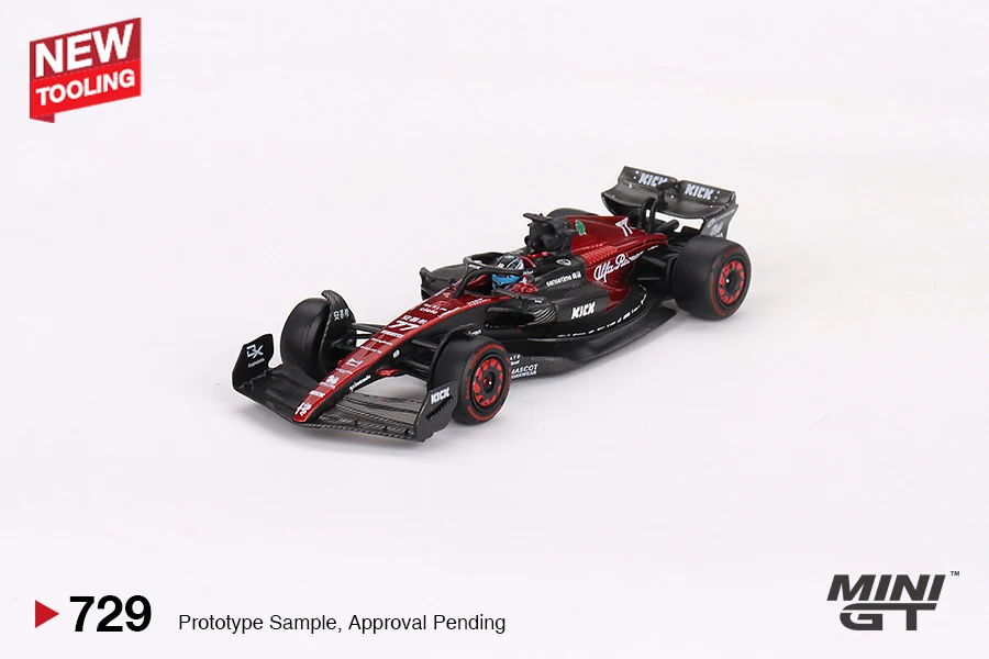 

МИНИГЦ 1:64 Alfa Romeo C43 # 24 Чжоу Гуанью # 77 Valtteri Bottas 2023 F1 2023 MGT00728-MJ MGT00729-MJ Литая под давлением модель автомобиля из сплава