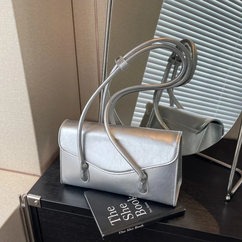 

Швейные нитки, однотонные сумки на плечо из искусственной кожи с клапаном, модные сумки 2024, лидер продаж для женщин, женские сумки на молнии большой вместимости