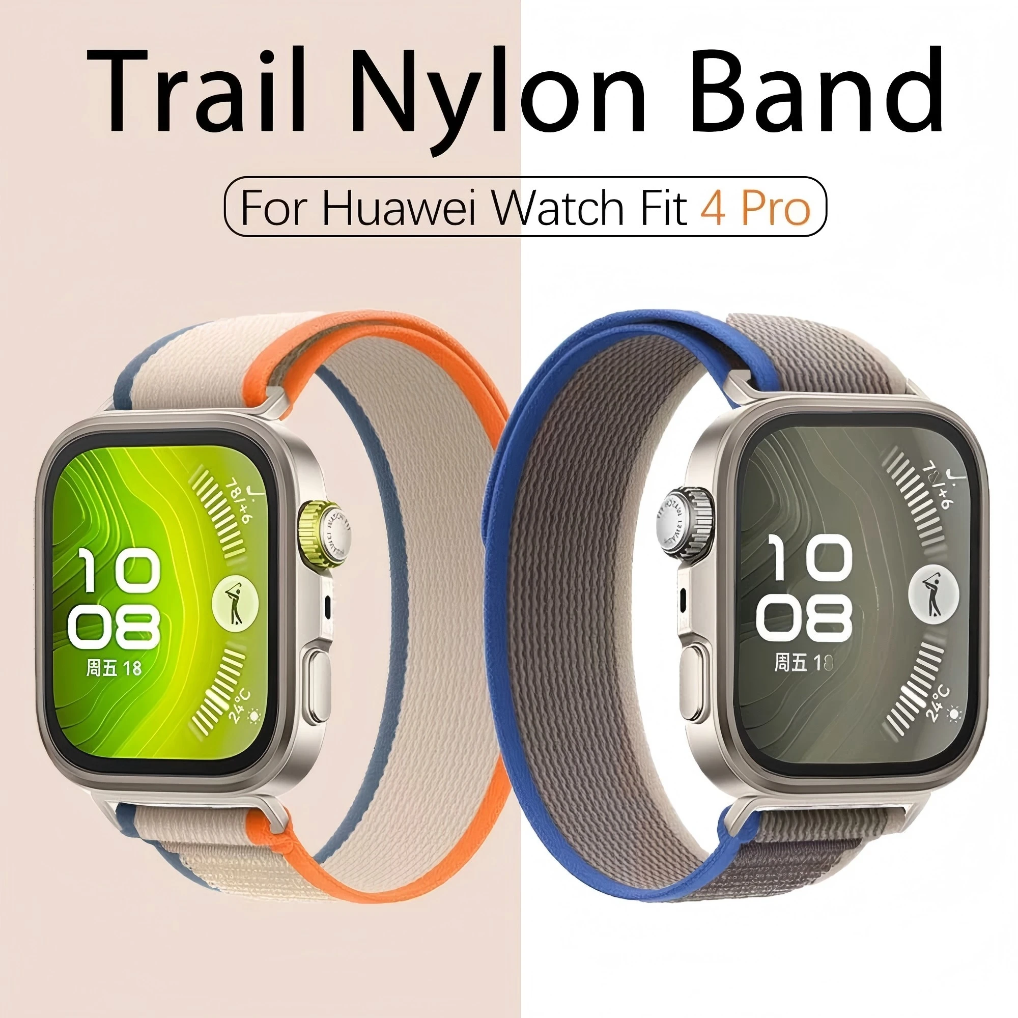 

Нейлоновый ремешок для часов Huawei Watch Fit 4 Pro Fit4 Fit 3, спортивный нейлоновый сменный ремешок для уличных часов, аксессуары для умных часов