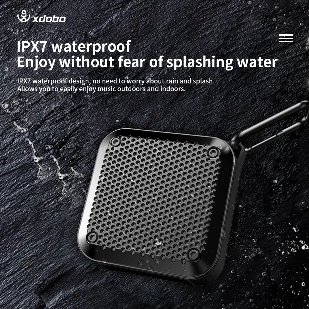 Xdobo BMTL Bro 1970 Portable Loudspeaker Bluetooth 5.0 IPX7 Waterproof Mini Outdoor Wireless Speaker Subwoofer Hands Free Call