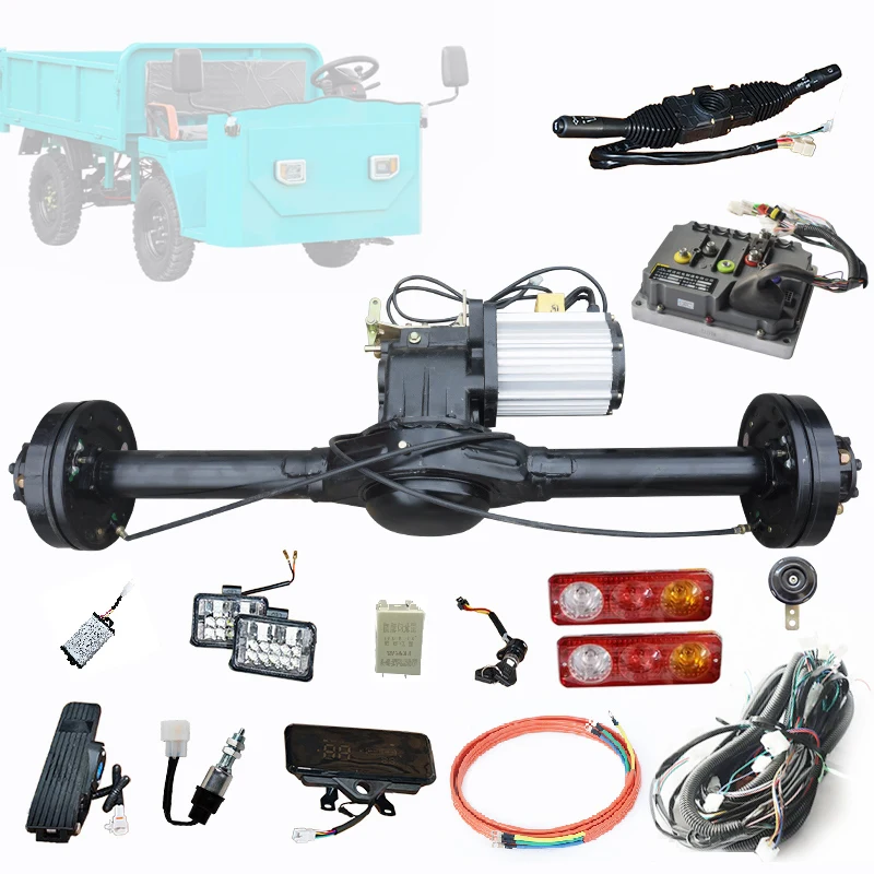

133cm 3kw Pmsm Electric Conversion Kit Rear Axle Motor With Controller Assy Oil Brake Propeller Shaft Electric Rear Axle Housing
