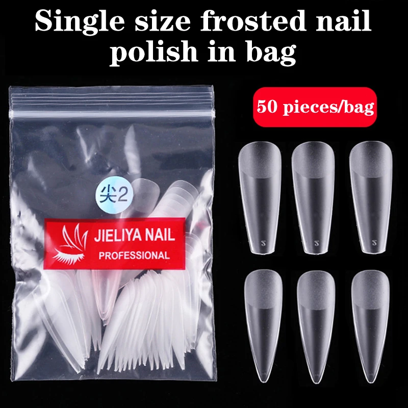 50Pcs Nail Slices False Nail Patches Transparent Armor Ultra Thin And Traceless Nail Extension DIY Salon