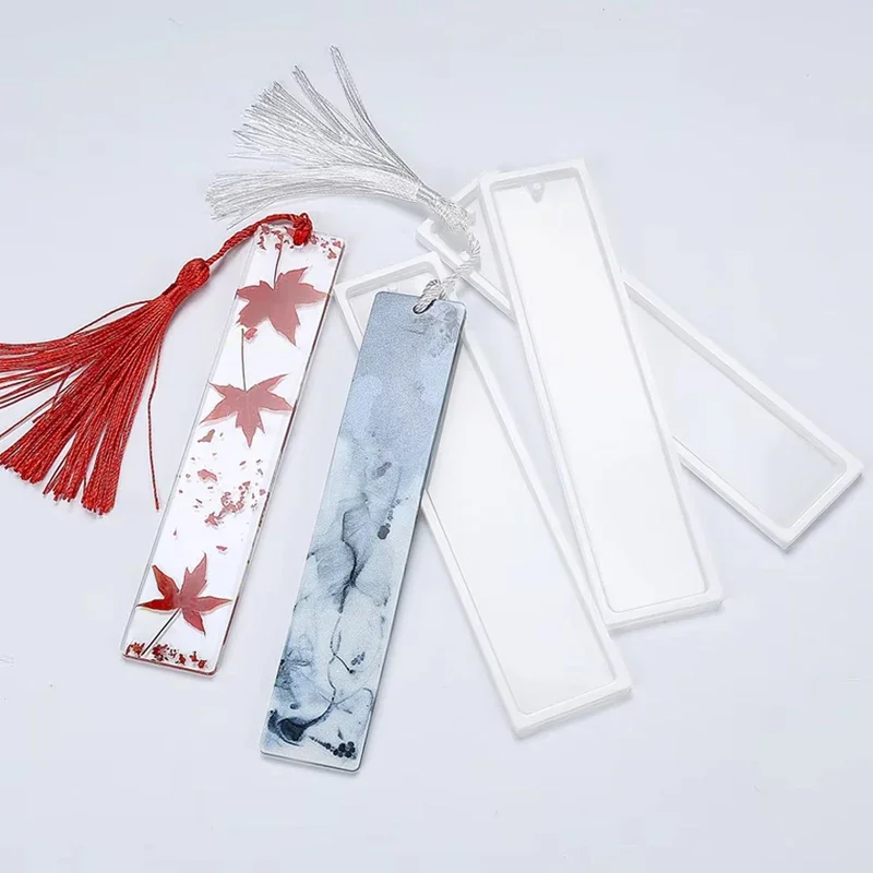 Rectangle Silicone Bookmark Resin Mold DIY Bookmark Mold Making Epoxy Resin Jewelry DIY Craft Silicone Transparent Mold