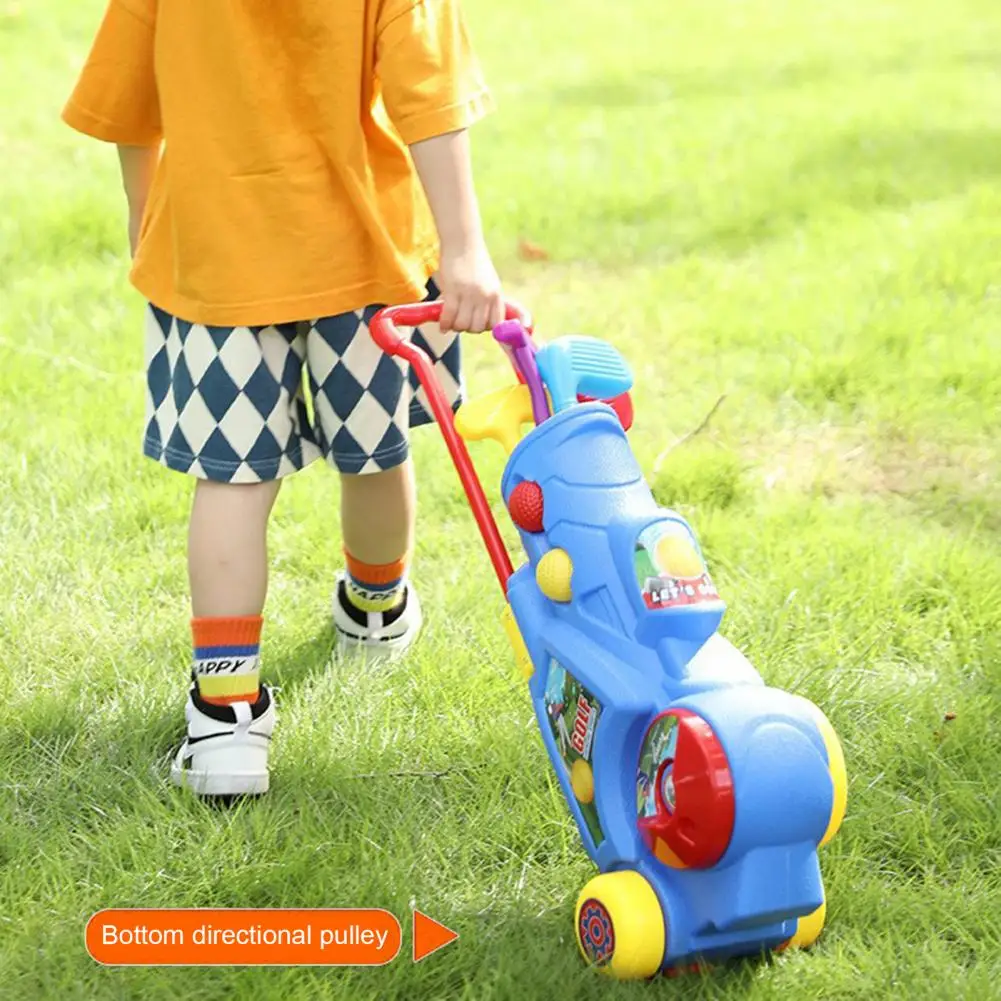 어린이 골프 세트 백백 골프 게임 스포츠 장난감 휴대용 어린이 골프 클럽 세트 플래그 매트 연습 공 야외 장난감 소년 소녀