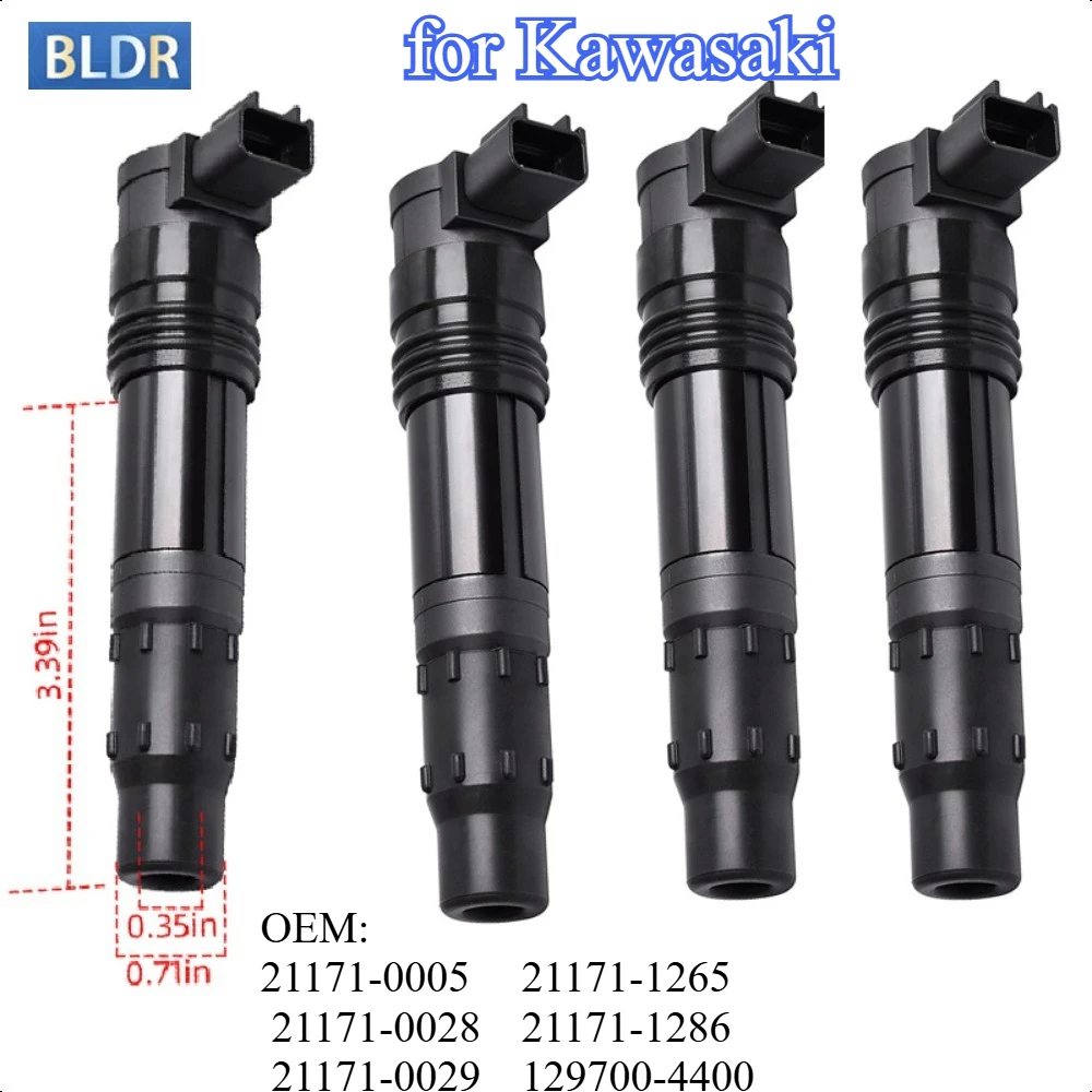 

Ignition Coil for Kawasaki ER-6F ER-6N ABS EX650 Ninja 650 KLE650 Ver/sys Z750 ZX900 Ninja ZX-9R KLZ1000 Z1000 ZX-10RR ZZR1400
