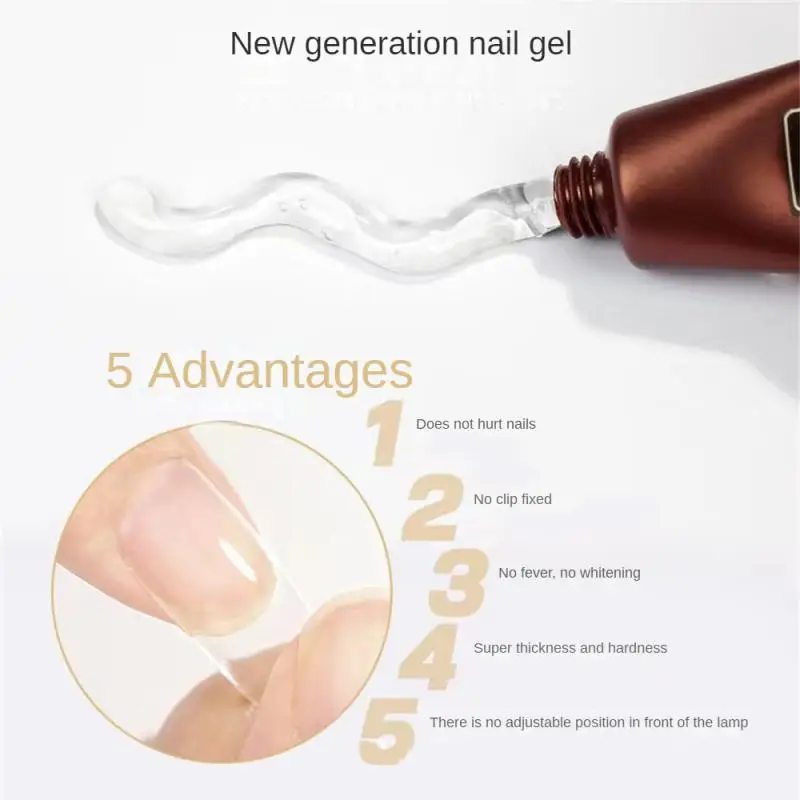 Stevige nagellijm doet geen pijn aan nagels Versterkende nagellijm Nail Art Nail Art-lijm Plasticiteitslijm Stevige Smd-lijm