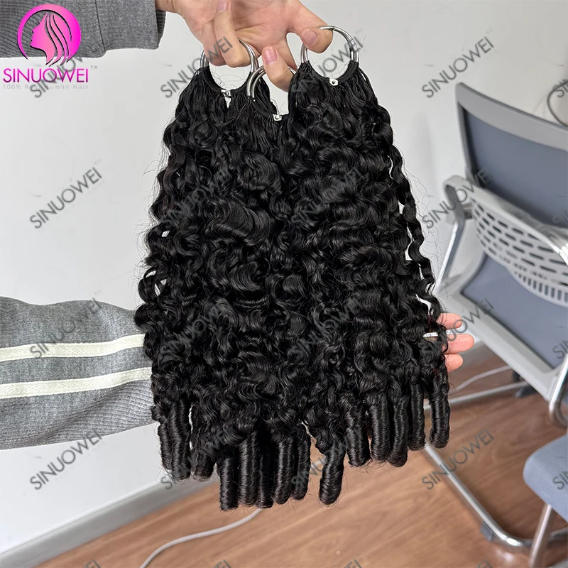 Cabello Rizado Crochet Birmano de 15A, Negro Natural, Paquetes de Cabello Rizado Suave como Pluma, Hecho a Máquina, Extensión 2