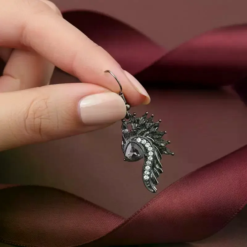 Chic Lightweight Long Wing Stud Earrings Women Alloy Design Ideal for Party Gifts