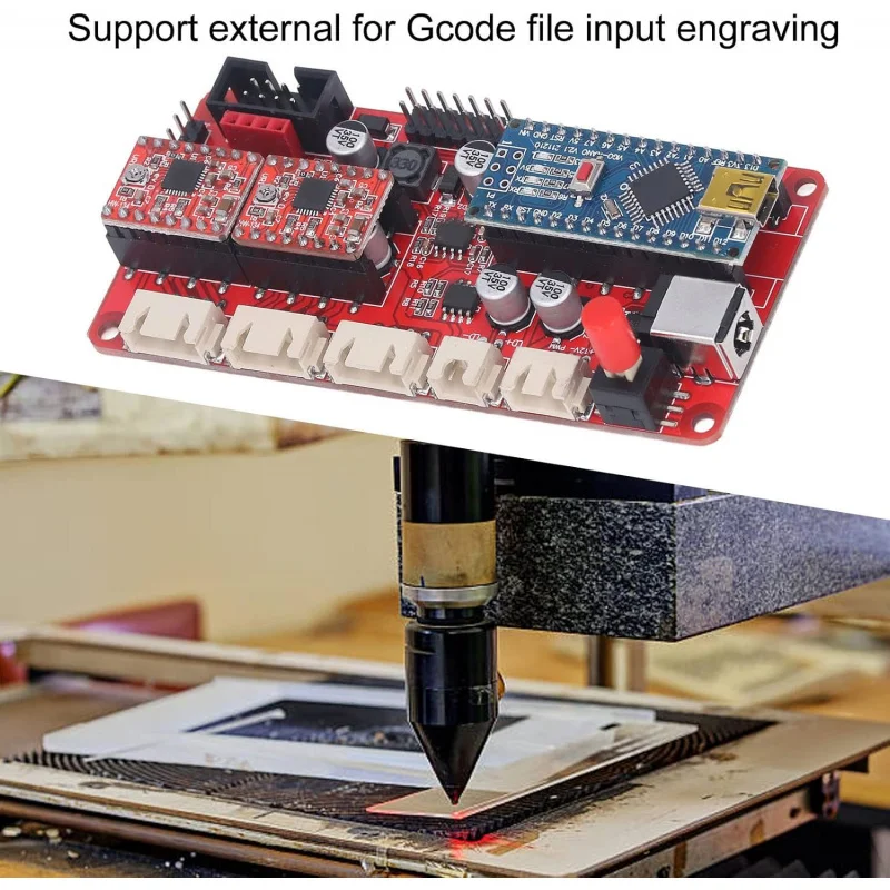 USB 드라이버, CNC 컨트롤러용 USB-5핀 T형 헤드 데이터 케이블 (조각, PCB 기판, 2핀 및 3핀 레이저 지원)