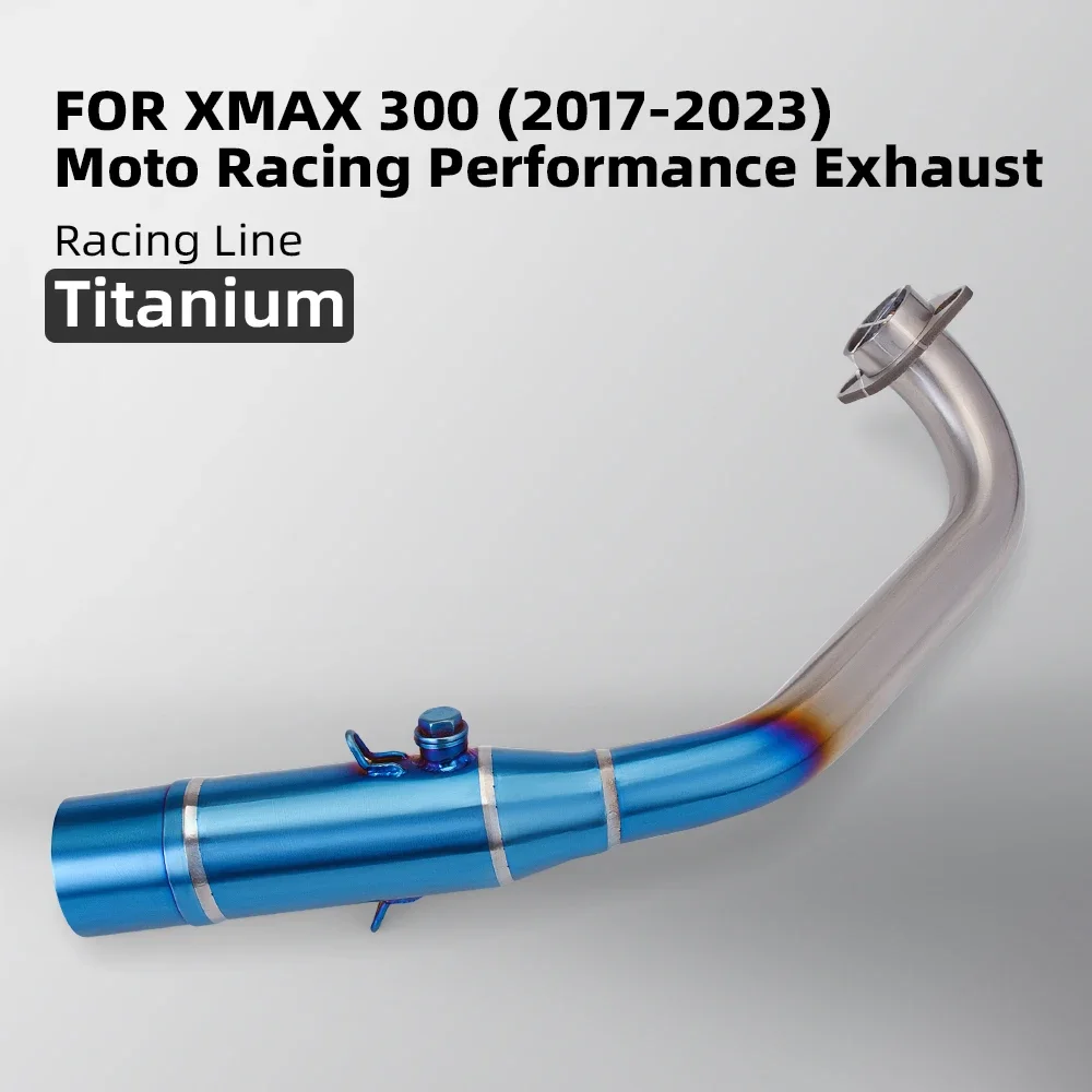 

Factory Hot Selling Motorcycle Exhaust Pipe, High Quality Titanium Alloy, Semi-blue, Front Connection Pipe For Whole Vehicle For