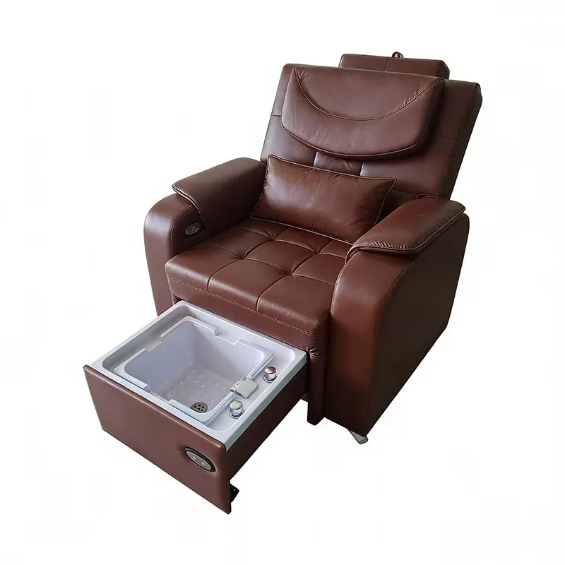 Professional Nail Foot Massage Care Spa Pedicure Chair Electric Reclining Pipeless Pedicure Chair for Beauty Salon Project