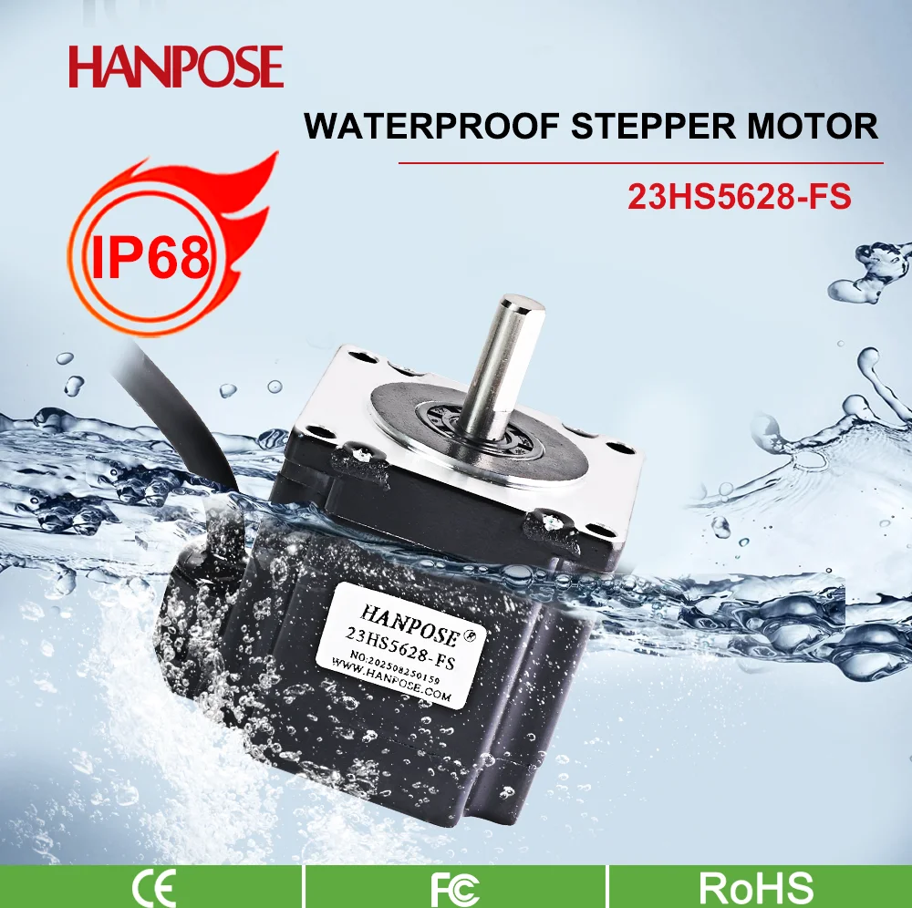 Exclusive 4-pin 23HS5628-FS IP68 56mm motor 2.8A 1.8N. M is used for automatic feeder motor Nema23 stepper motor waterproof moto