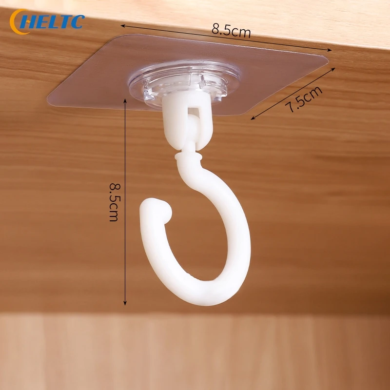 Swivel Hook Ceiling Rotating  Ceiling Underhook, Special Punch-free, Traceless Roof, Wall, Ceiling, Powerful Door Hanging Hook