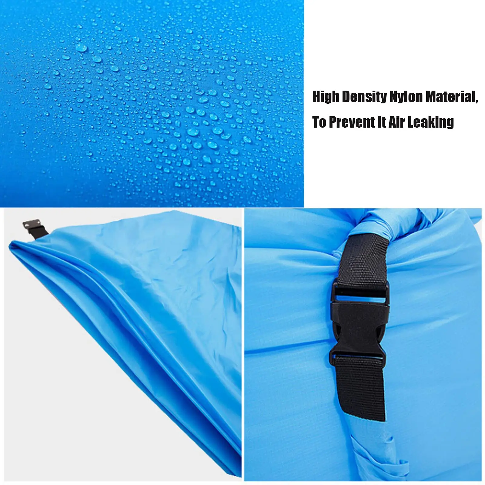 Portable Inflatable Sofa with Storage Bag Multifunctional Foldable Soft and Quick-Inflate Sleeping Bag Couch for Beach Camping