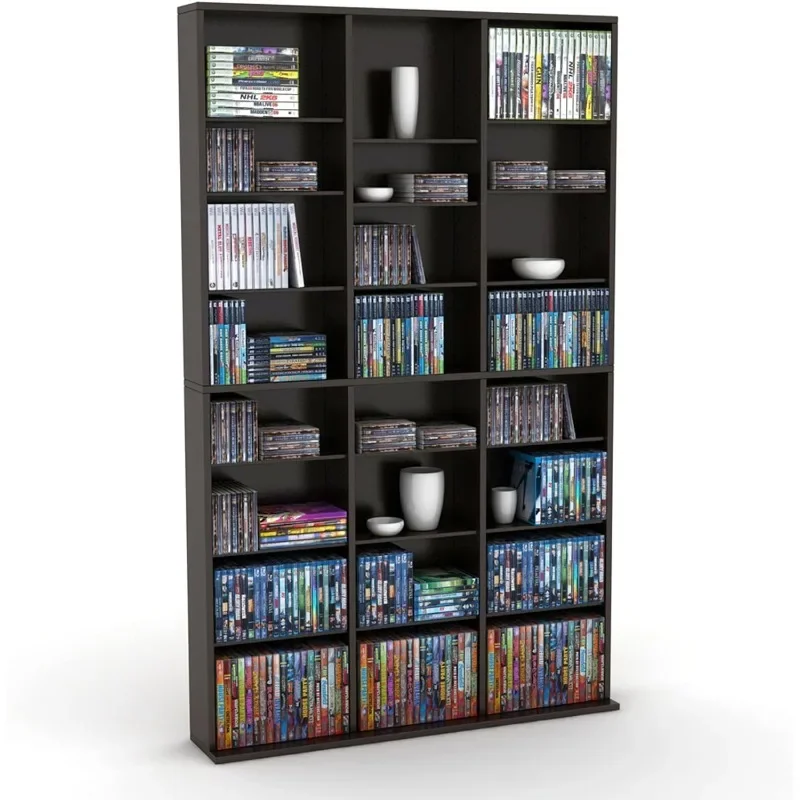 Oskar 756 Media Storage Cabinet – Protects & Organizes Prized Music, Movie, Video Games or Memorabilia Collections