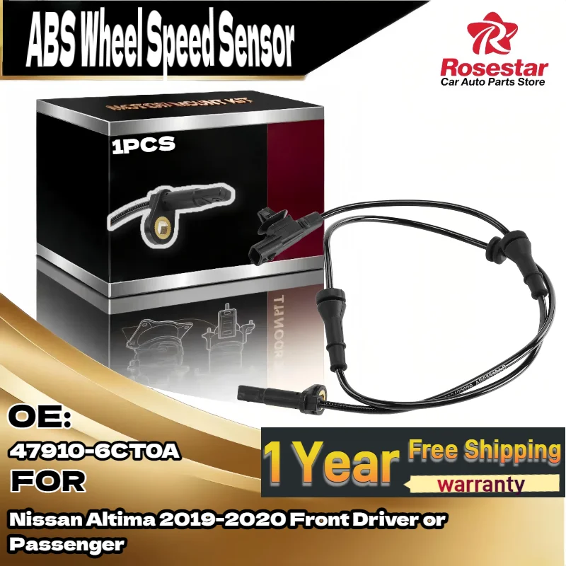 

Auto Front Driver or Passenger L/R ABS Wheel Speed Sensor 47910-6CT0A for Nissan Altima 2019-2020