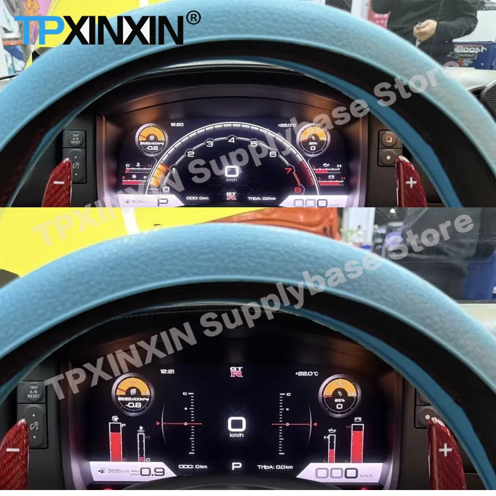 For Nissan GTR GT-R 2008~2015 12.3 Inch Plug and Play Digital Performance Display Dashboard DenaliDigital Instrument Cluster