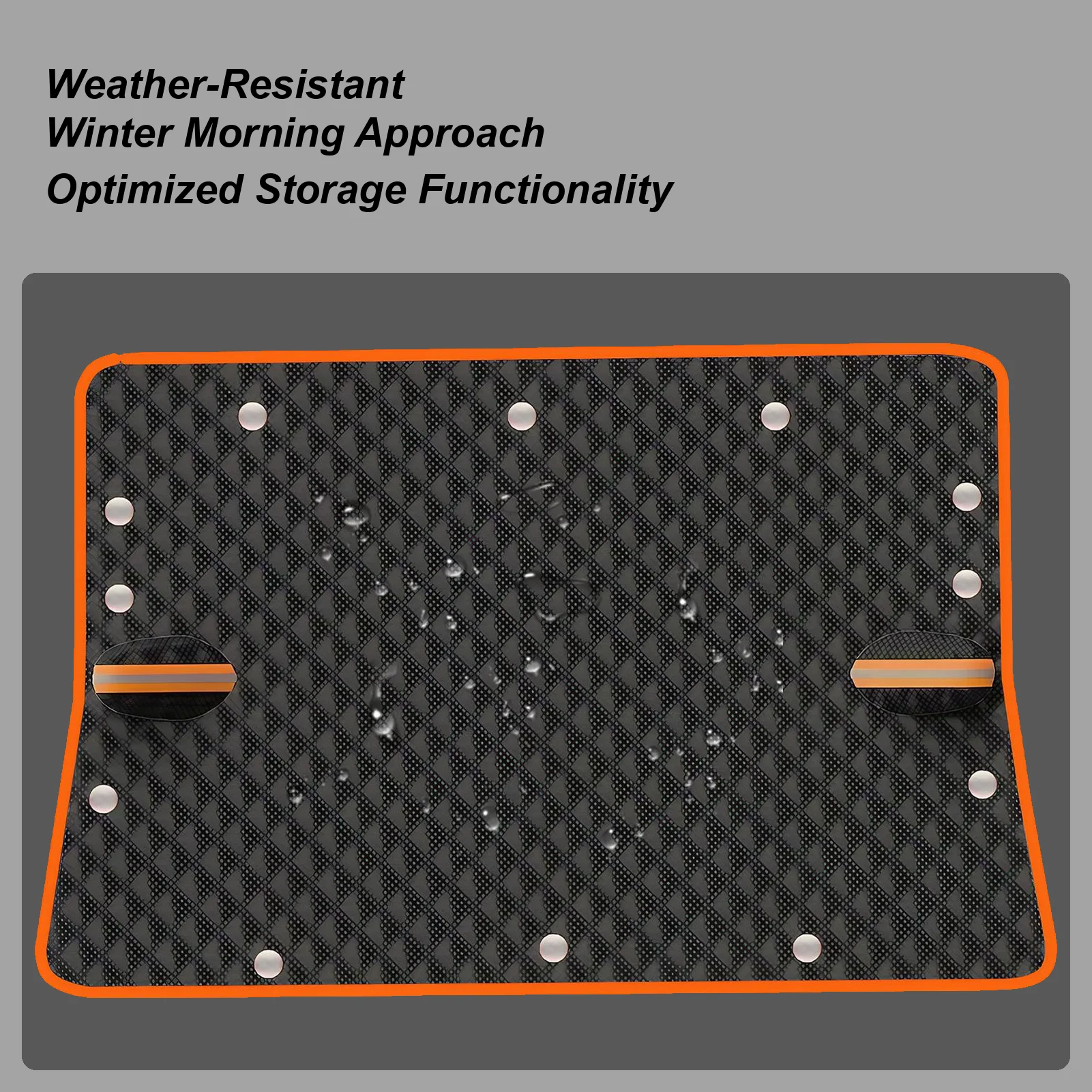 

Снежный чехол на лобовое стекло, Оксфордская защита с ремешком, чехол на лобовое стекло автомобиля для снега, для автомобиля, на улице, зима, защита от любых погодных условий