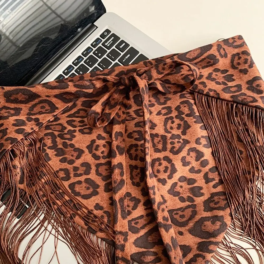 

Ethnic Triangular Waistband Tassel Embroidered Printing Floral Triangular Belt Retro Style Millennial Spice Girl Style