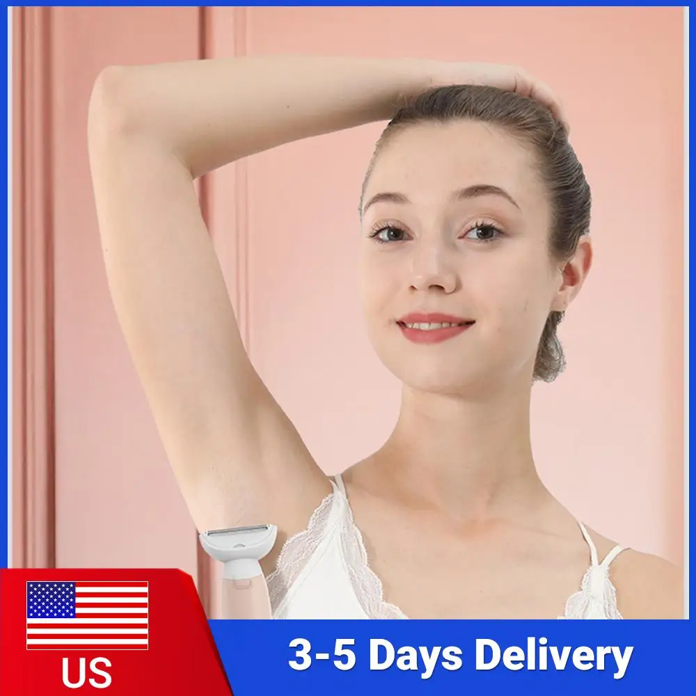 

5 In 1 Wet/Dry Face Hair Remover USB Charging Painless Hair Removal Multi-Purpose Portable Shaving Machine for Face Nose Eyebrow