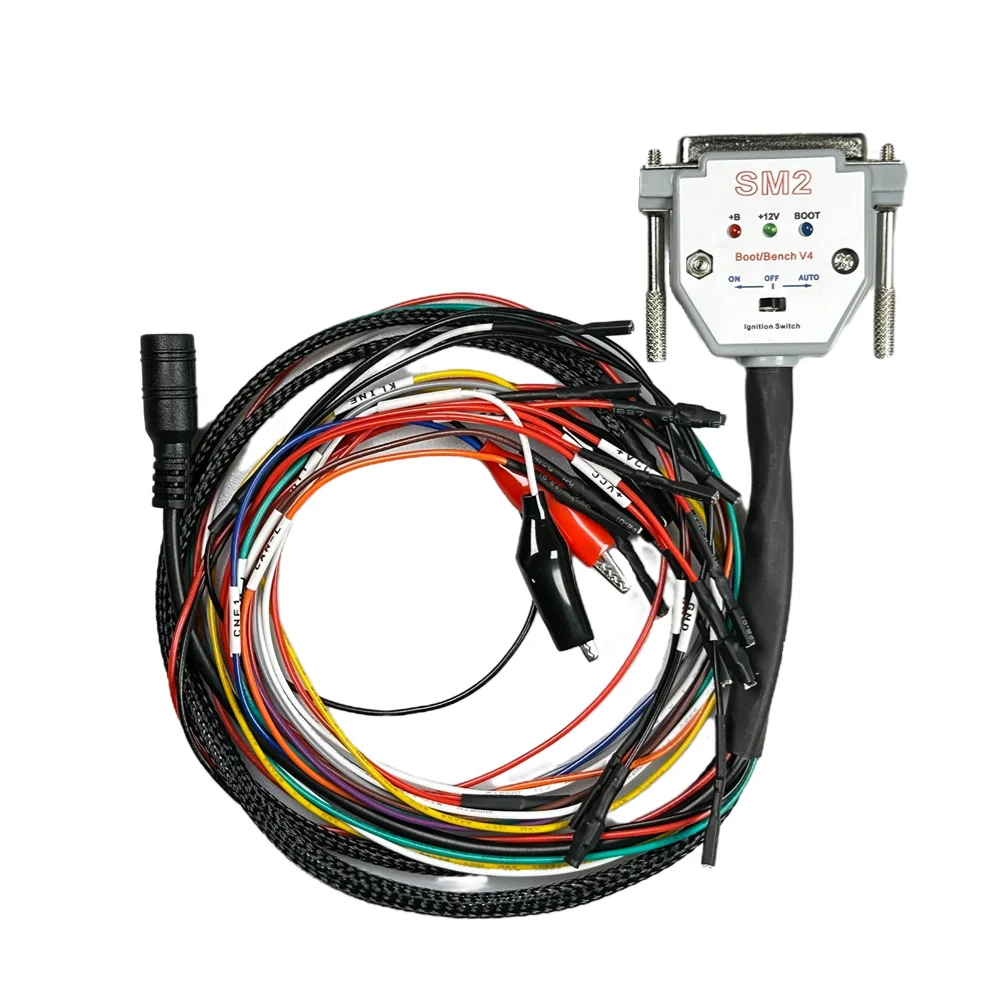 SM2 PRO 3LED LIGHTS Switch Cable for SM2 PRO J2534 Boot Bench DB25 Pinout Read and Write ECU BATT VCC KLINE CAN-L CAN-H