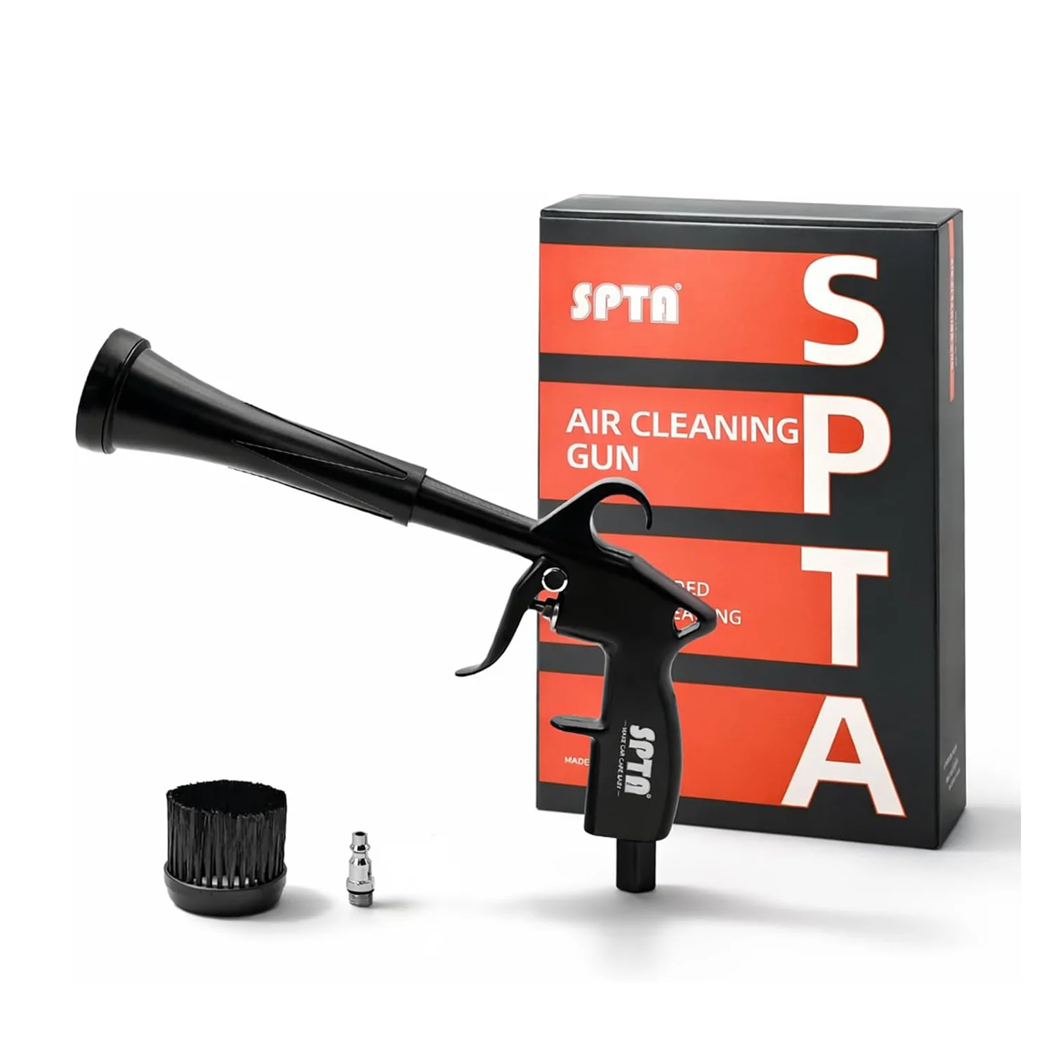 SPTA Car Cleaning Gun Trumpet Head High Pressure Dryer Blow Vortex Air Cleaning Tool for Quickly Blasts Dirt