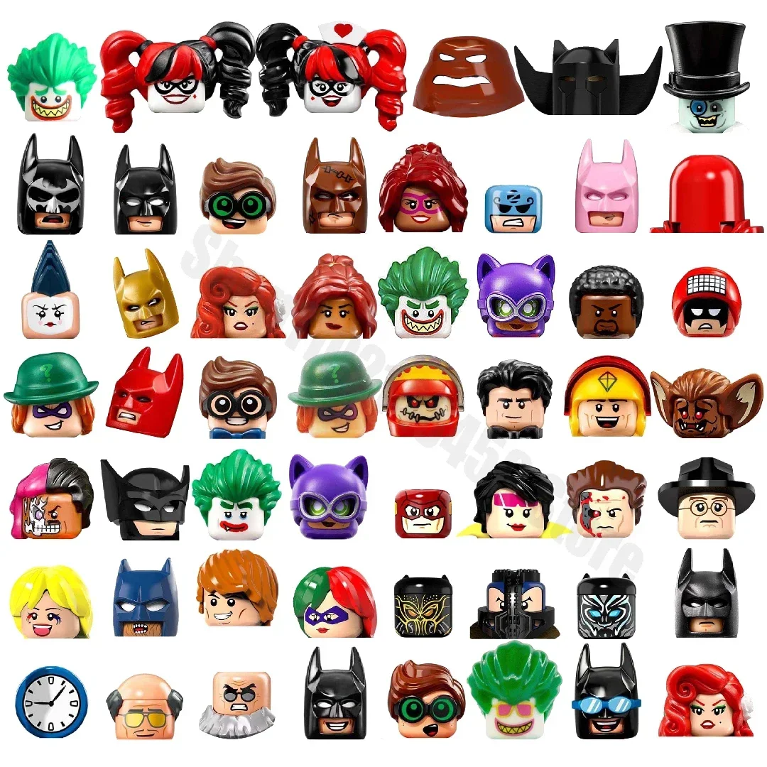 PG100 PG409A Movies Anime Figs Hero Bat Heroes-man Bricks Building Blocks Dolls Mini Action Toy Figura Assembly Model Kids Gifts