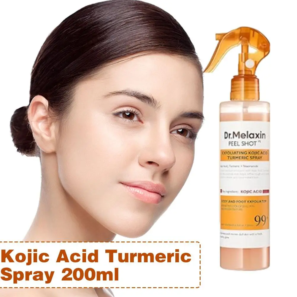 Dr.Melaxin 200ml Peel Shot Keratin Care Ácido Kójico Spray de cúrcuma Refrescante y no graso para el cuidado diario básico o hidratante