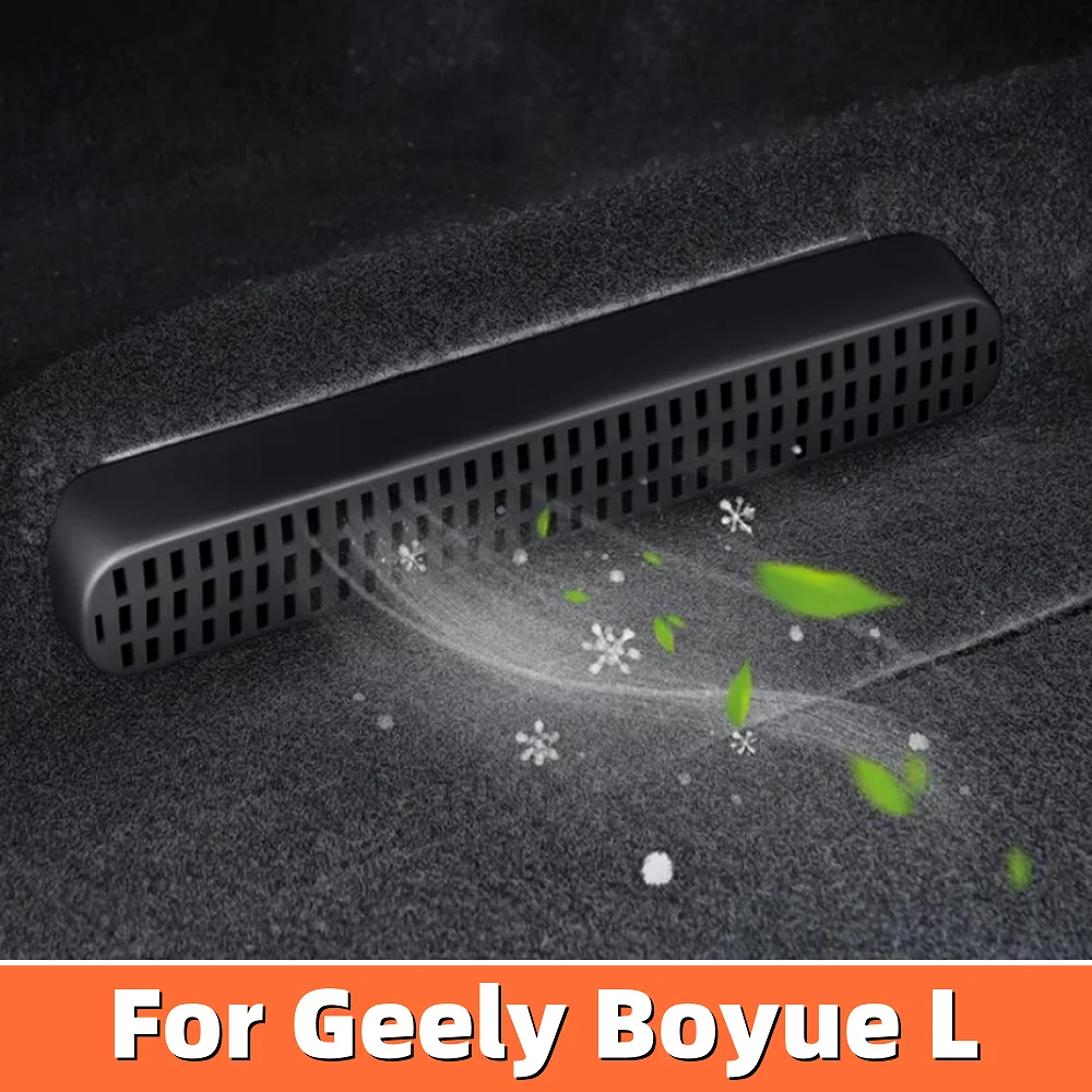 

For Geely Boyue L Accessories 2023 2024 Car Seats Air Conditioner Vents Garnish Cover Decoration Black Trim Protective Sticker