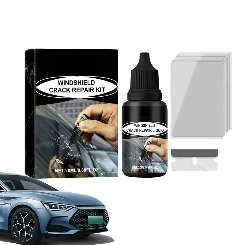 

Efficient Automotive Glass Repair Fluid Professional Car Windshield Cracks And Scratch Repair Kit With 20ml Repair Liquid