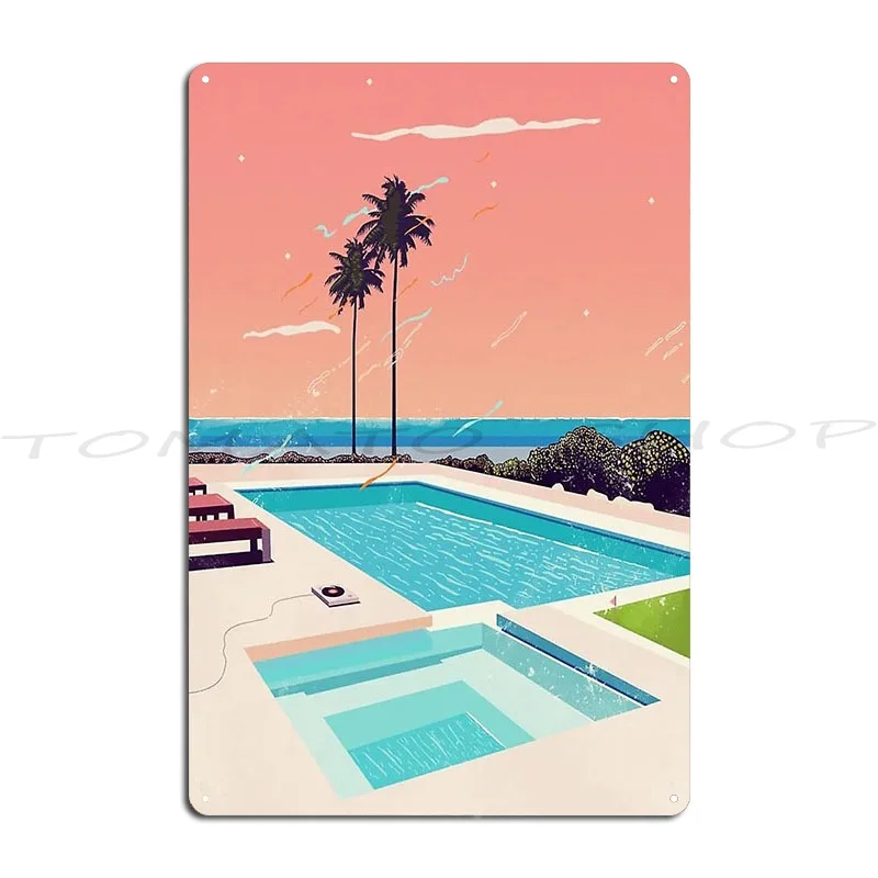 Hiroshi Nagai City Pop  Metal Plaque Poster Cinema Wall Decor Decoration Cinema Design  Tin Sign Poster