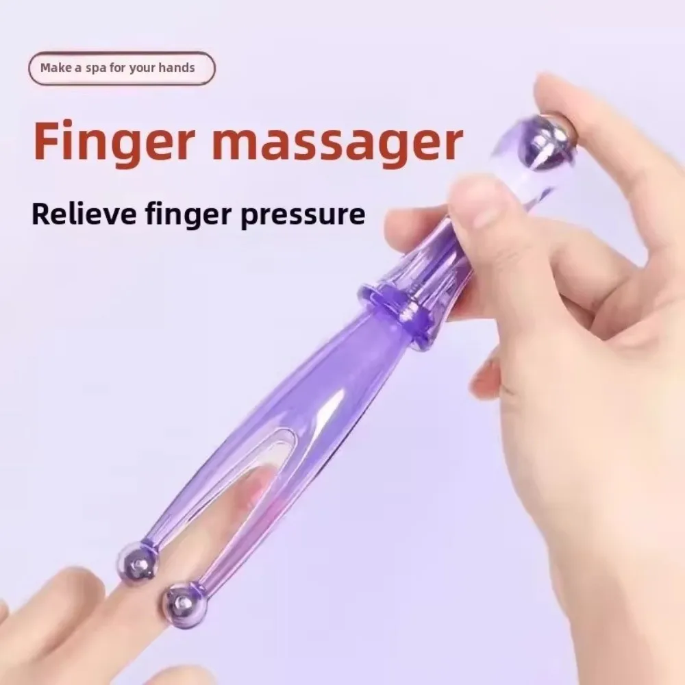Dual-Row Roller Roller Finger Massager Relieve Finger Fatigue Promote Blood Circulation Acupoint Massager Roller Easy Use