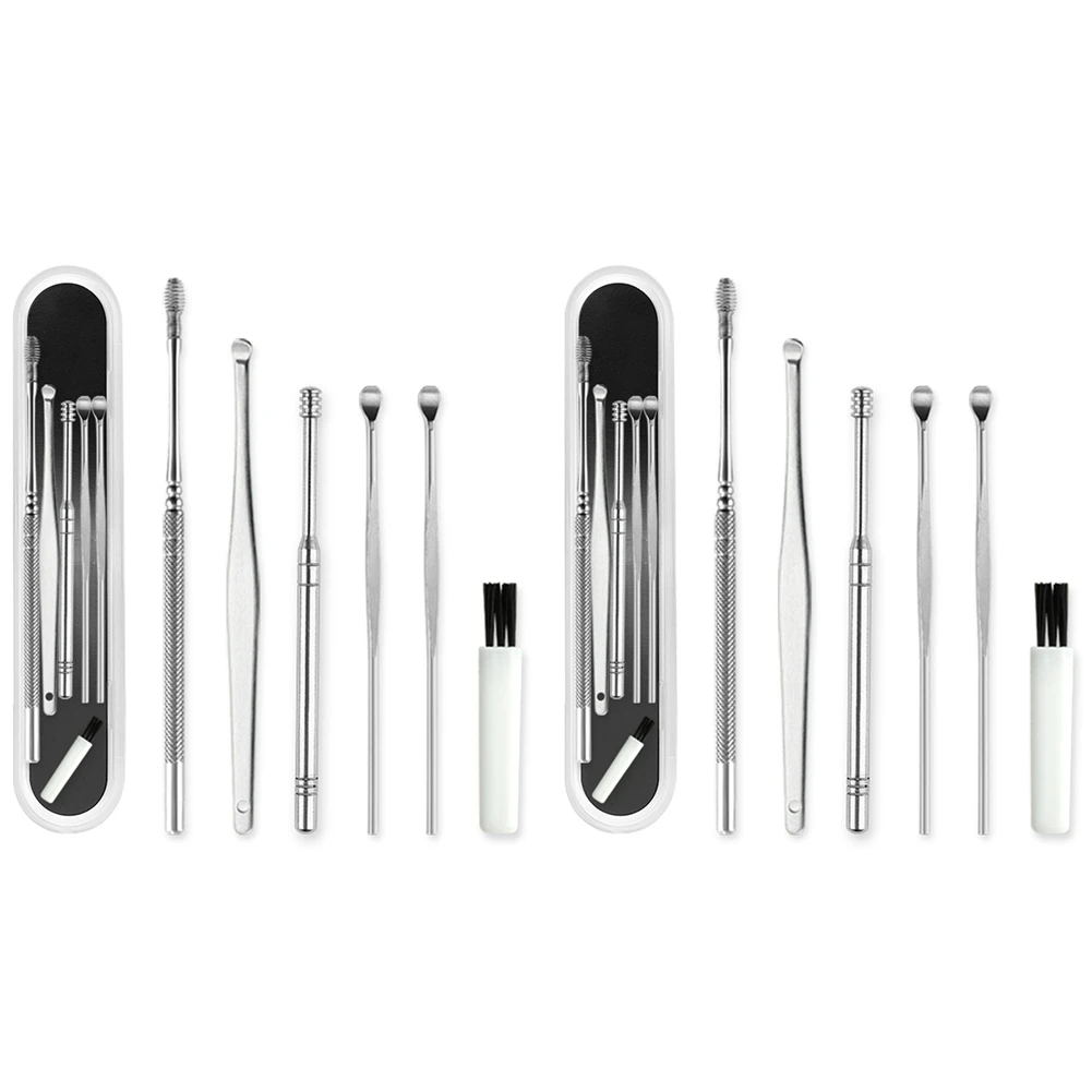 *SPOR 12Pcs Ear Pick Cleaning Set Health Care Tool Ear Cleaner Ear Wax Remover Ear Wax Remover Cleaner Curette Kit