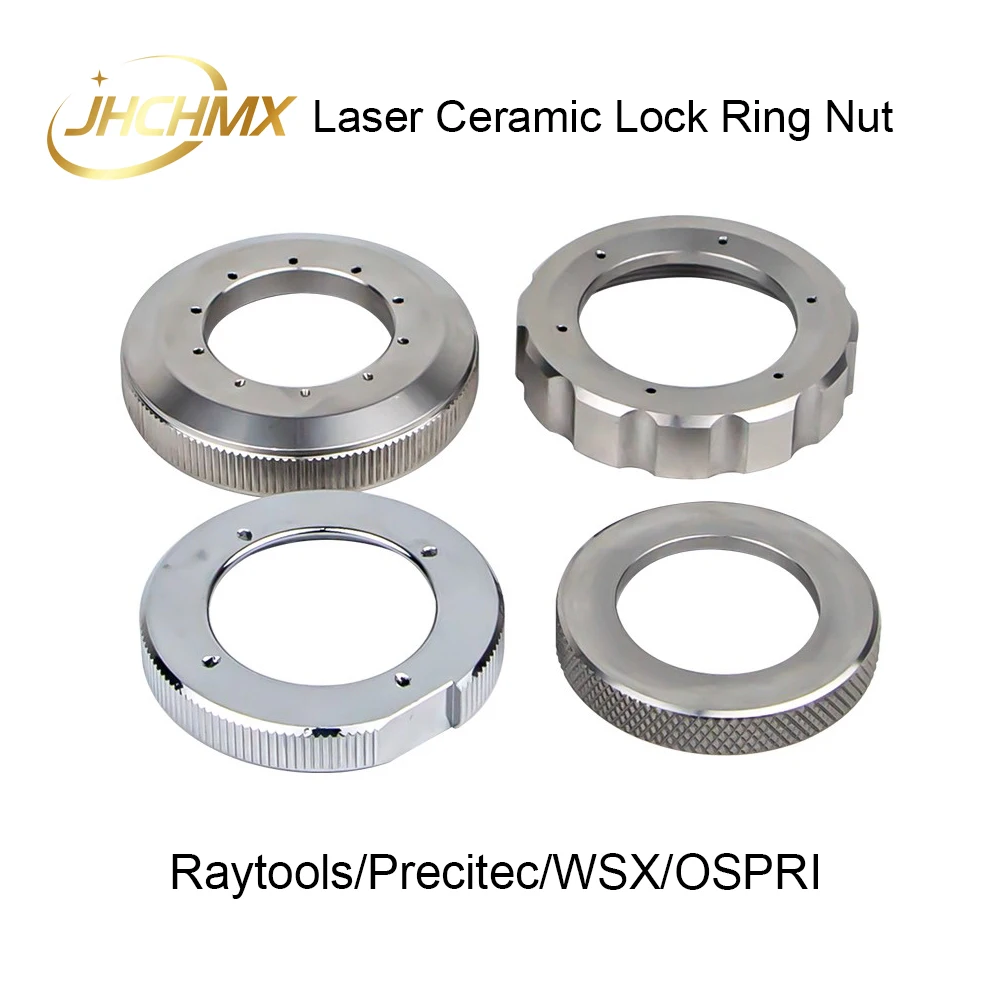 JHCHMX Raytools Ceramic Lock Ring Nut Fiber Laser Head Parts Laser Nozzle Connector Fasten Ring for WSX Precitec OSPRI Head