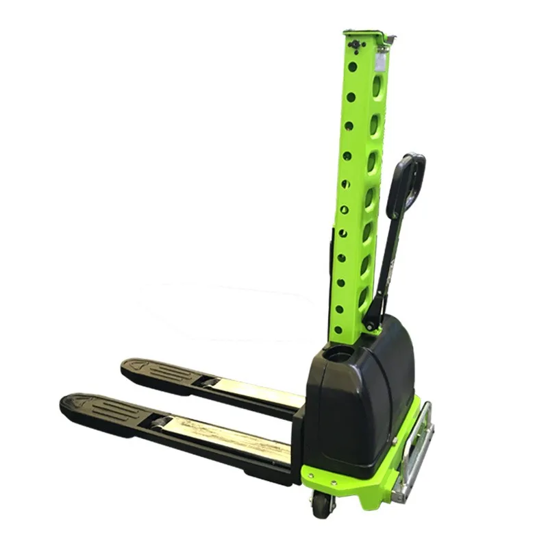 500kg Portable Semi‑Electric On‑board Stacker, Self‑Lifting Forklift for Mobile Cargo Handling
