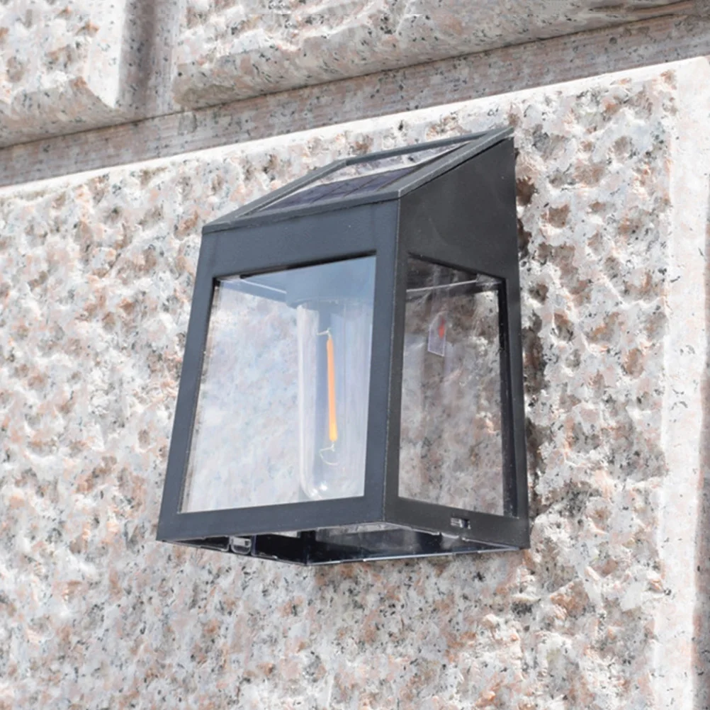 

Solar Wall Lamp LED Solar Powered Outdoor Light Waterproof Decorative Daylight Charging Night Auto Plastic Easy Install