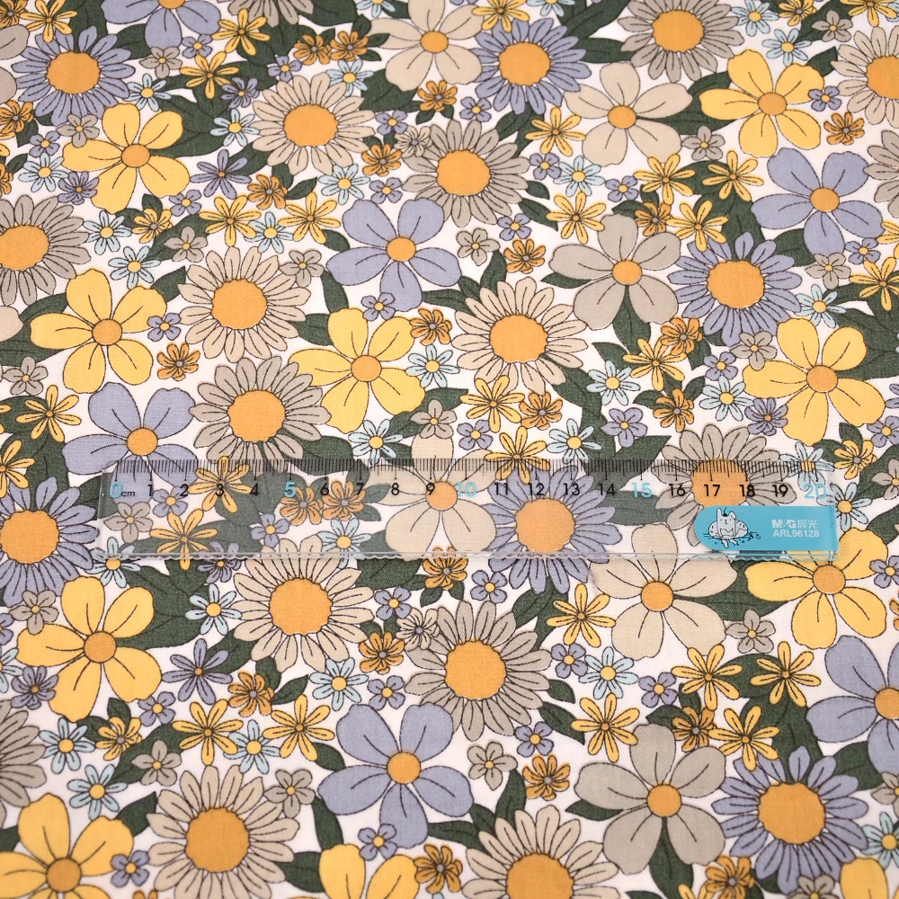 Teramila Rose Gedruckt Baumwolle Stoffe durch die Meter für Nähen Stoffe in Meter Freies Verschiffen, Bettwäsche Sets, quilts, Patchwork, Kleid – Detail 12