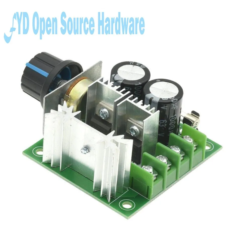 DC 12V 24V 30V 40V 13KHZ Auto PWM DC Regulator Regulator prędkości przełącznik regulatora prędkości 10A 50V 1000uF