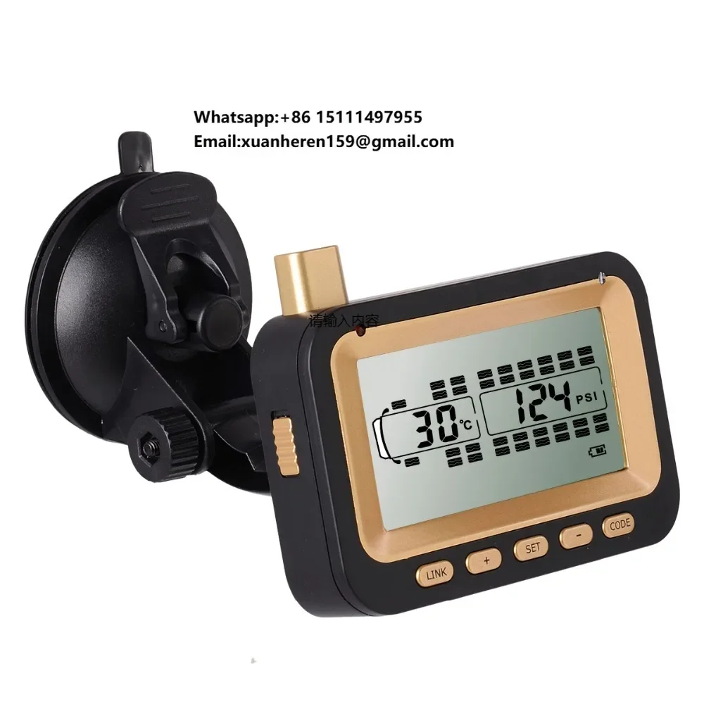

New Digital TPMS Tire Pressure Monitoring System Wireless RV 6 Sensors Car Truck Motorhome Tow Travel Trailer Real Time LCD