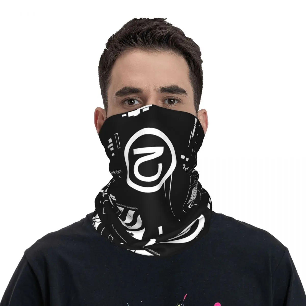 Techwear Headband Neck Warmer Men Ski Running Tube Scarf Medical Nurse Face Bandana Gaiter