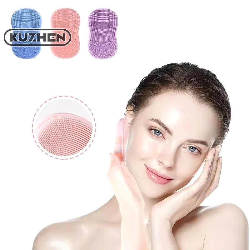 Silicone Face Cleansing Brush Facial Massager Skin Care Scrub Cleanser Tool Mini Beauty Tool Soft Deep Cleansing Exfoliator