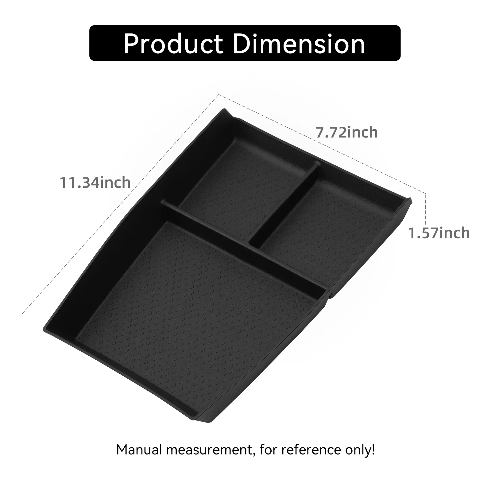 Left Drive for BYD Sealion 6 (HaiShi 06) EV/DMi 2025-2026 Center Control Lower Layer Storage Box TPE Car Tray Accessories